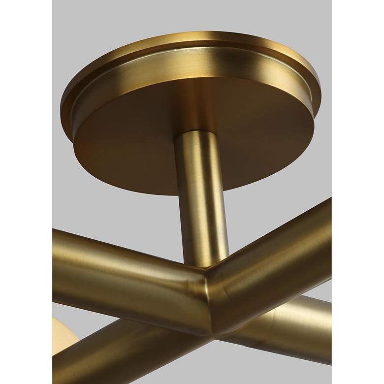 Image 3 Visual Comfort Studio Nodes 18" Wide Modern Brass Ceiling Light more views
