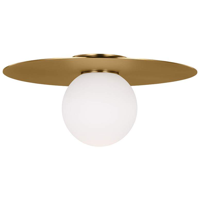 Image 6 Visual Comfort Studio Nodes Burnished Brass Ceiling Light 1 E26 Medium A19 more views
