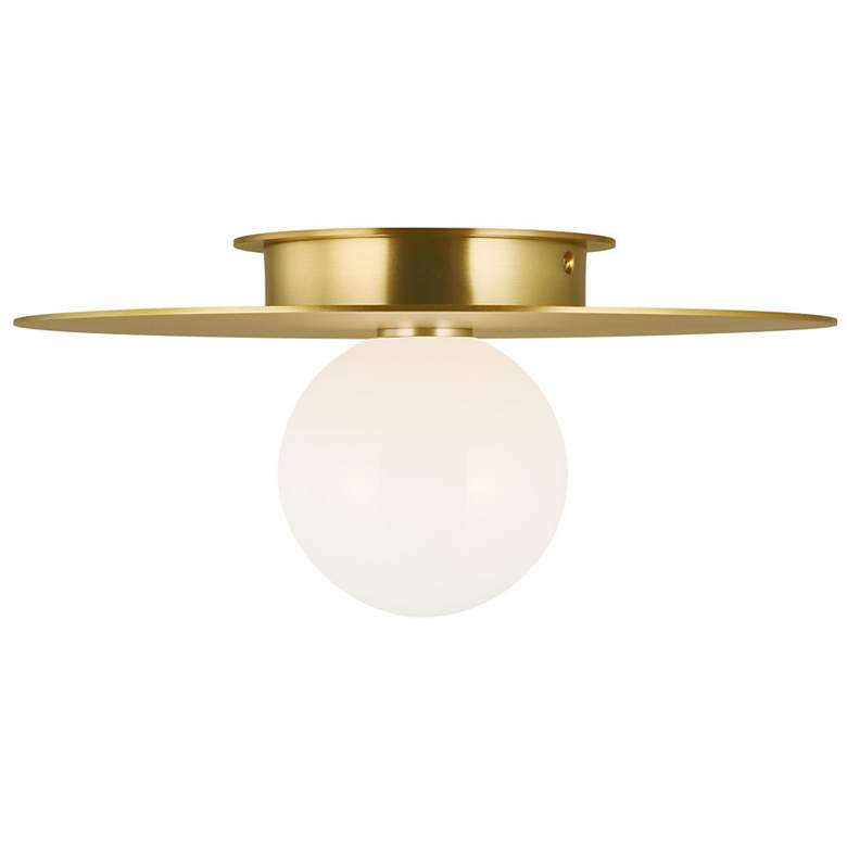 Image 1 Visual Comfort Studio Nodes Med Burnished Brass Ceiling Lights 1 G9 T4 4.5w