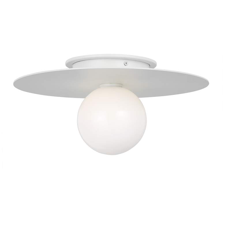 Image 1 Visual Comfort Studio Nodes Medium Flush Mount T4 14" White
