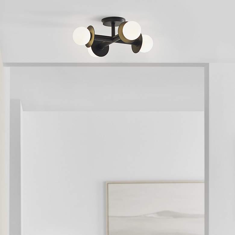 Image 6 Visual Comfort Studio Nodes Midnight Black Ceiling Lights 4 G9 T4 3w more views