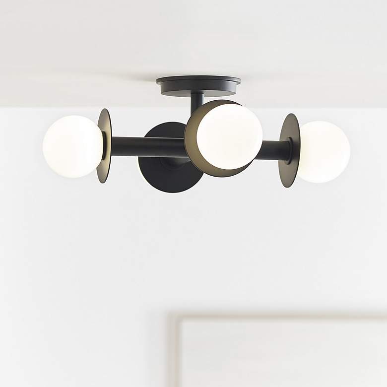Image 7 Visual Comfort Studio Nodes Midnight Black Ceiling Lights 4 G9 T4 3w more views