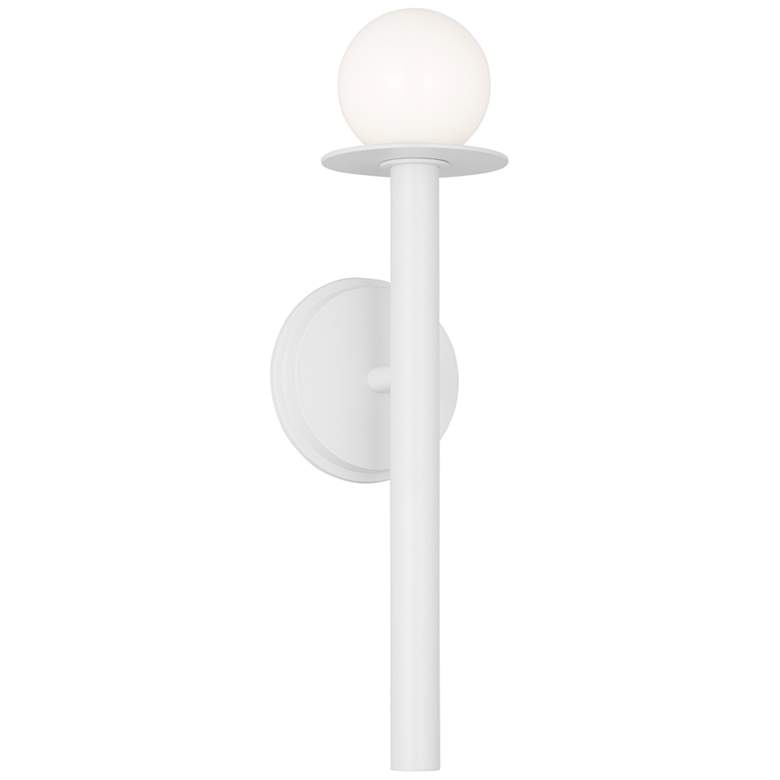 Image 1 Visual Comfort Studio Nodes Sconce T4 4.75" White