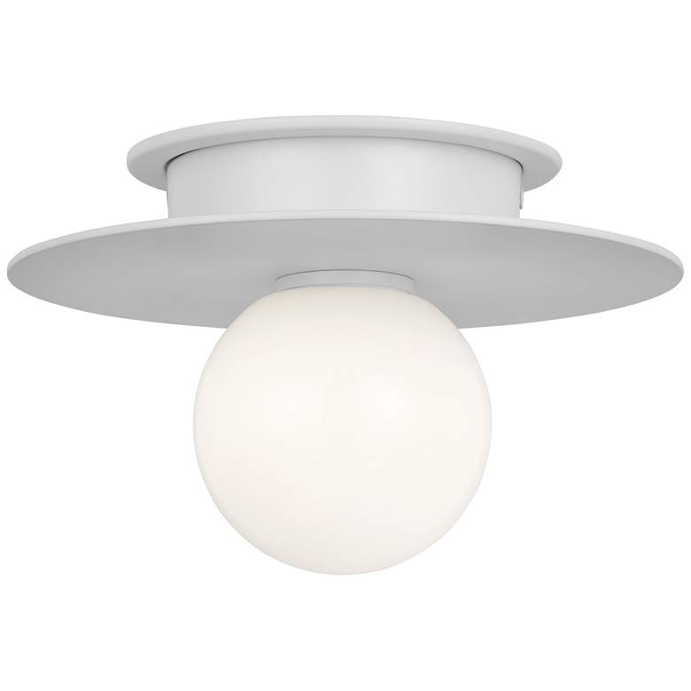 Image 1 Visual Comfort Studio Nodes Small Flush Mount T4 8" White