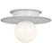 Visual Comfort Studio Nodes Small Flush Mount T4 8" White