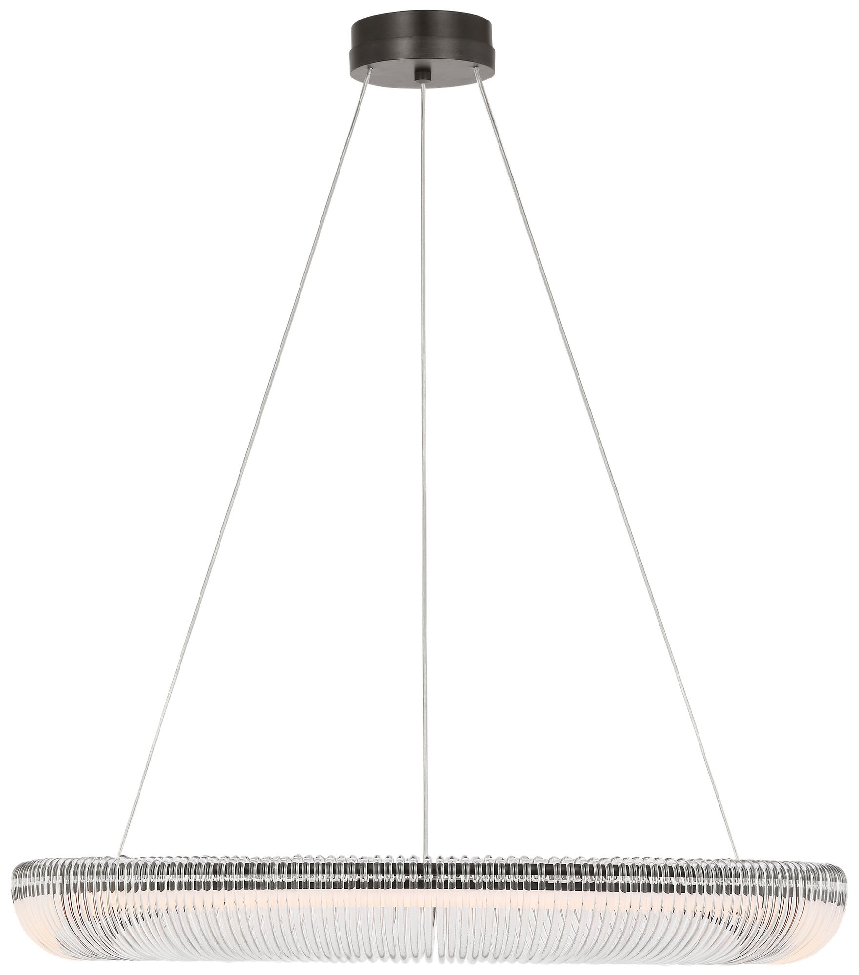 Image 2 Visual Comfort Studio  Pierce 30" Chandelier   LED    Aged Iron more views