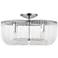 Visual Comfort Studio Pierce Medium Flush Mount T8 20" Polished Nickel