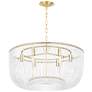 Visual Comfort Studio  Pierce Medium Pendant  T8  28"  Burnished Brass