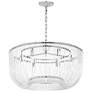 Visual Comfort Studio  Pierce Medium Pendant  T8  28"  Polished Nickel