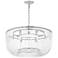 Visual Comfort Studio Pierce Medium Pendant T8 28" Polished Nickel
