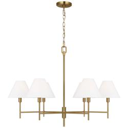 Visual Comfort Studio  Ridgewood Large Chandelier  T10  36" Burnished Brass