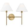 Visual Comfort Studio  Ridgewood Medium Sconce  Torpedo 19" Burnished Brass