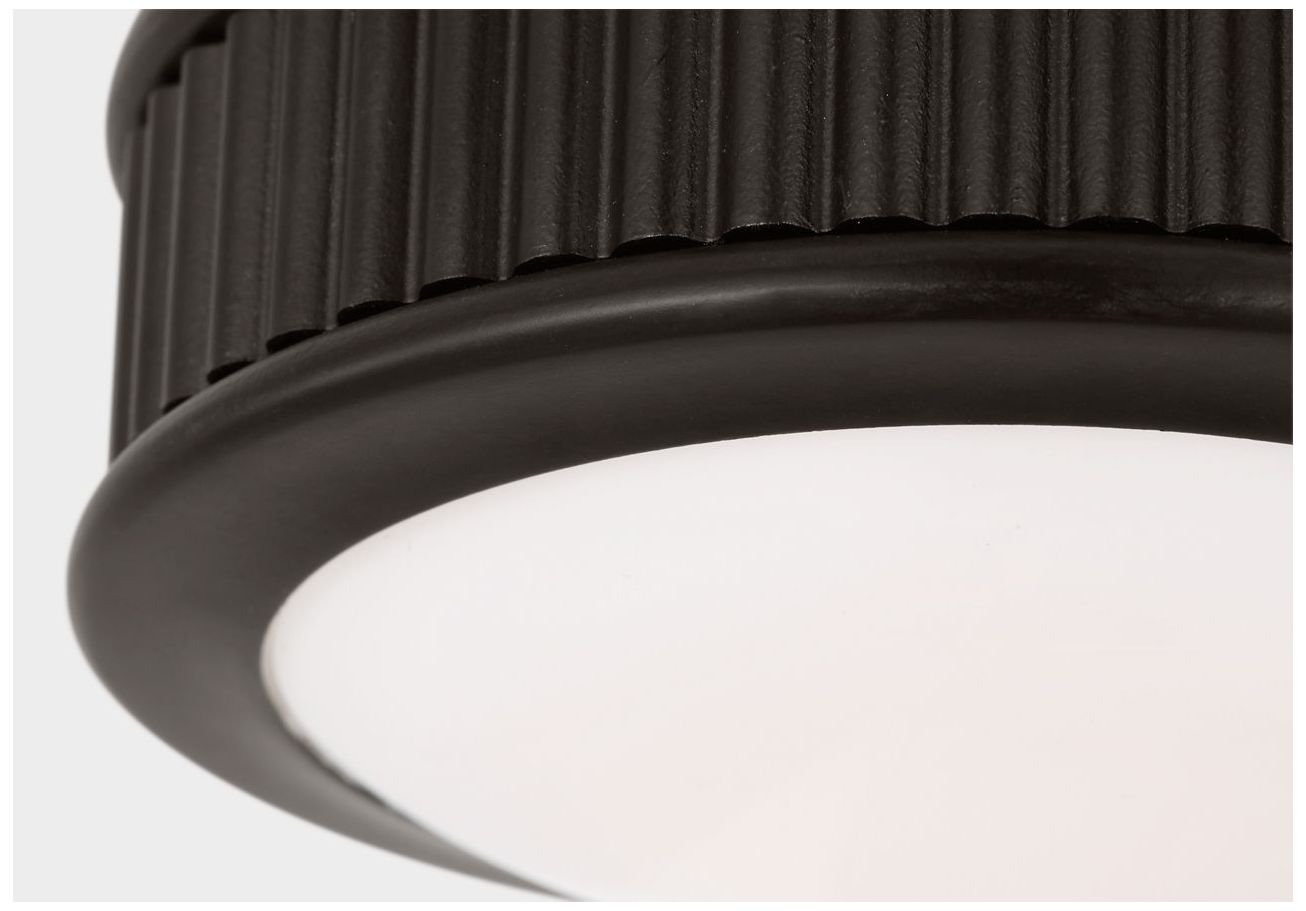 Image 4 Visual Comfort Studio Ritz 5 Flush Mount Aged Iron LED more views