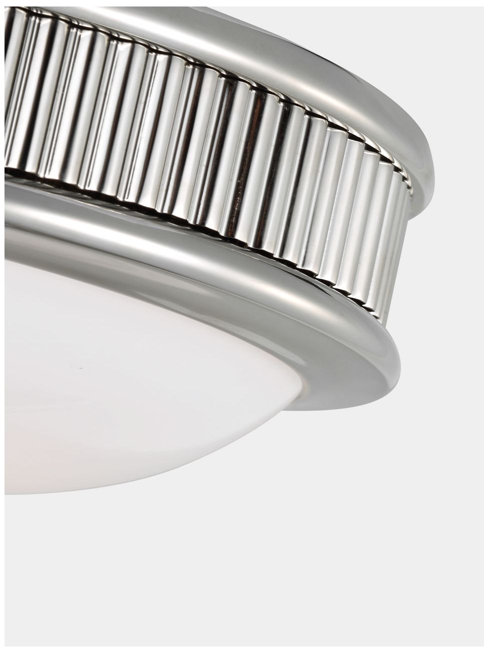 Image 3 Visual Comfort Studio Ritz 8 Flush Mount Polished Nickel LED more views