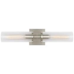 Visual Comfort Studio  Sarita Medium Sconce  T10  21.12"  Brushed Nickel