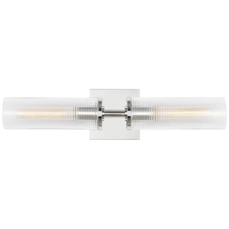Image 1 Visual Comfort Studio Sarita Medium Sconce T10 21.12" Chrome