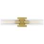 Visual Comfort Studio  Sarita Medium Sconce  T10  21.12"  Satin Brass