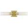 Visual Comfort Studio Sarita Medium Sconce T10 21.12" Satin Brass