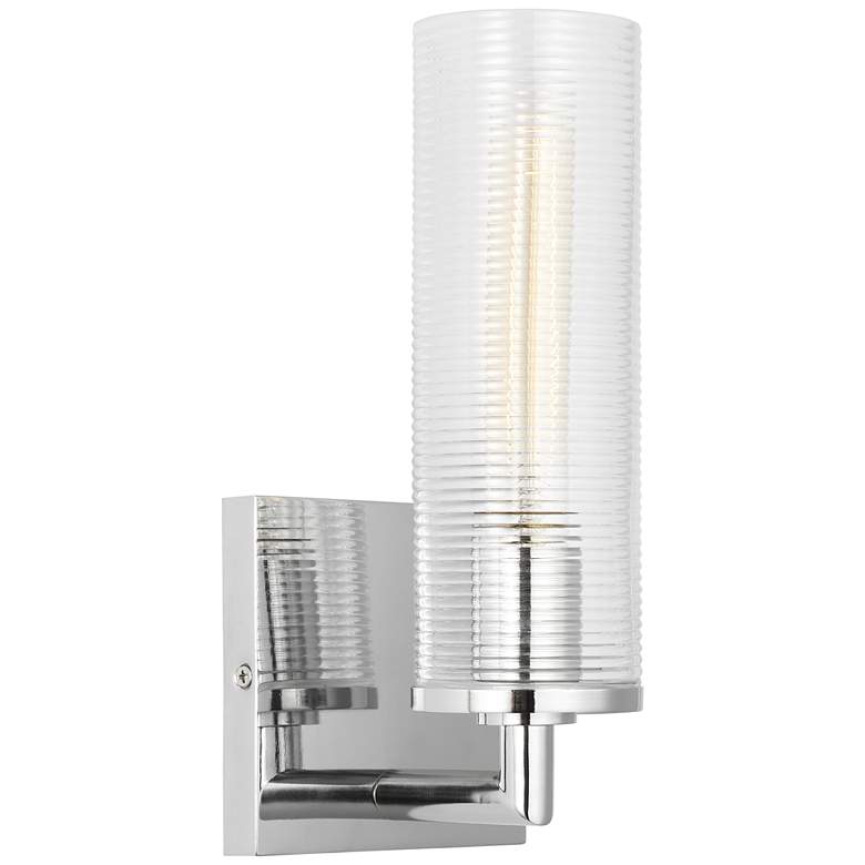 Image 1 Visual Comfort Studio Sarita Small Sconce T10 5" Chrome
