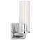 Visual Comfort Studio Sarita Small Sconce T10 5" Chrome