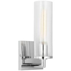 Visual Comfort Studio  Sarita Small Sconce  T10  5"  Chrome