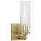 Visual Comfort Studio Sarita Small Sconce T10 5" Satin Brass