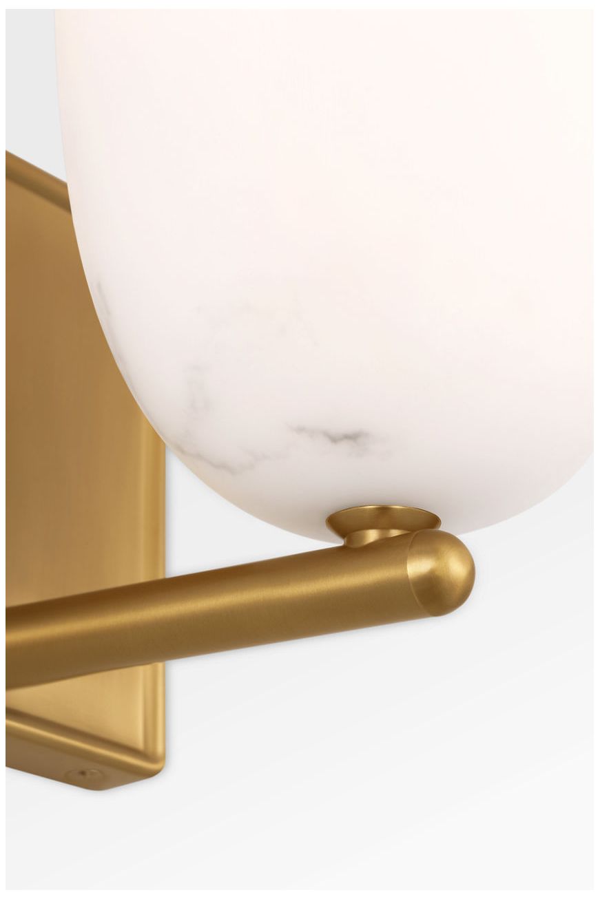 Image 2 Visual Comfort Studio Savina 12 Sconce Burnished Brass B11 more views
