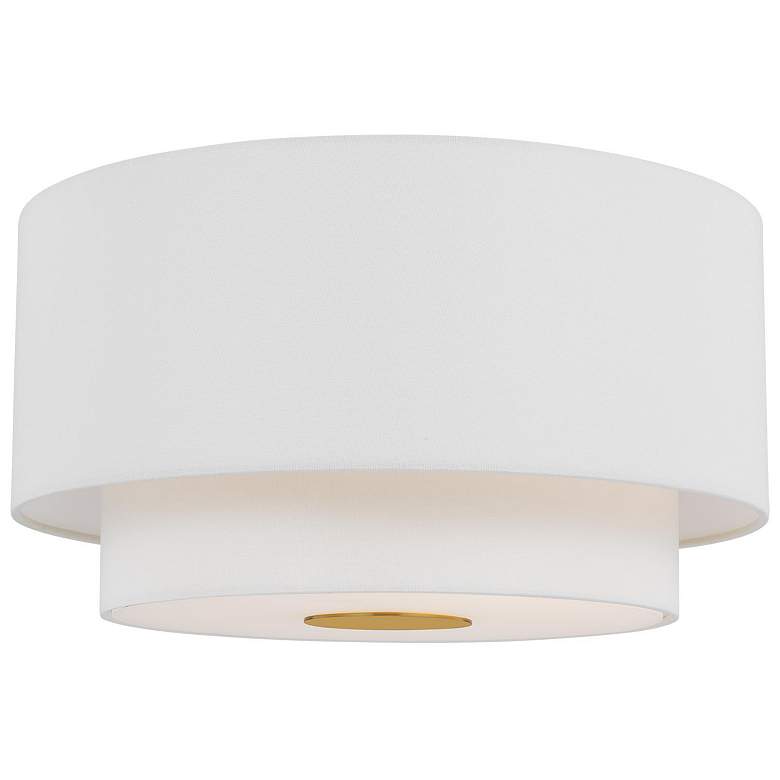 Image 2 Visual Comfort Studio Sawyer Burnished Brass Ceiling Light 3 Medium A19 60w more views