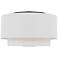 Visual Comfort Studio Sawyer Midnight Black Ceiling Light 3 Medium A19 60w
