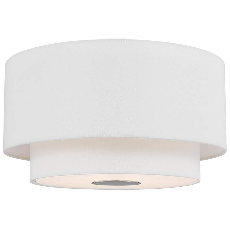 Image 2 Visual Comfort Studio Sawyer Polished Nickel Ceiling Light 3 Medium A19 60w more views