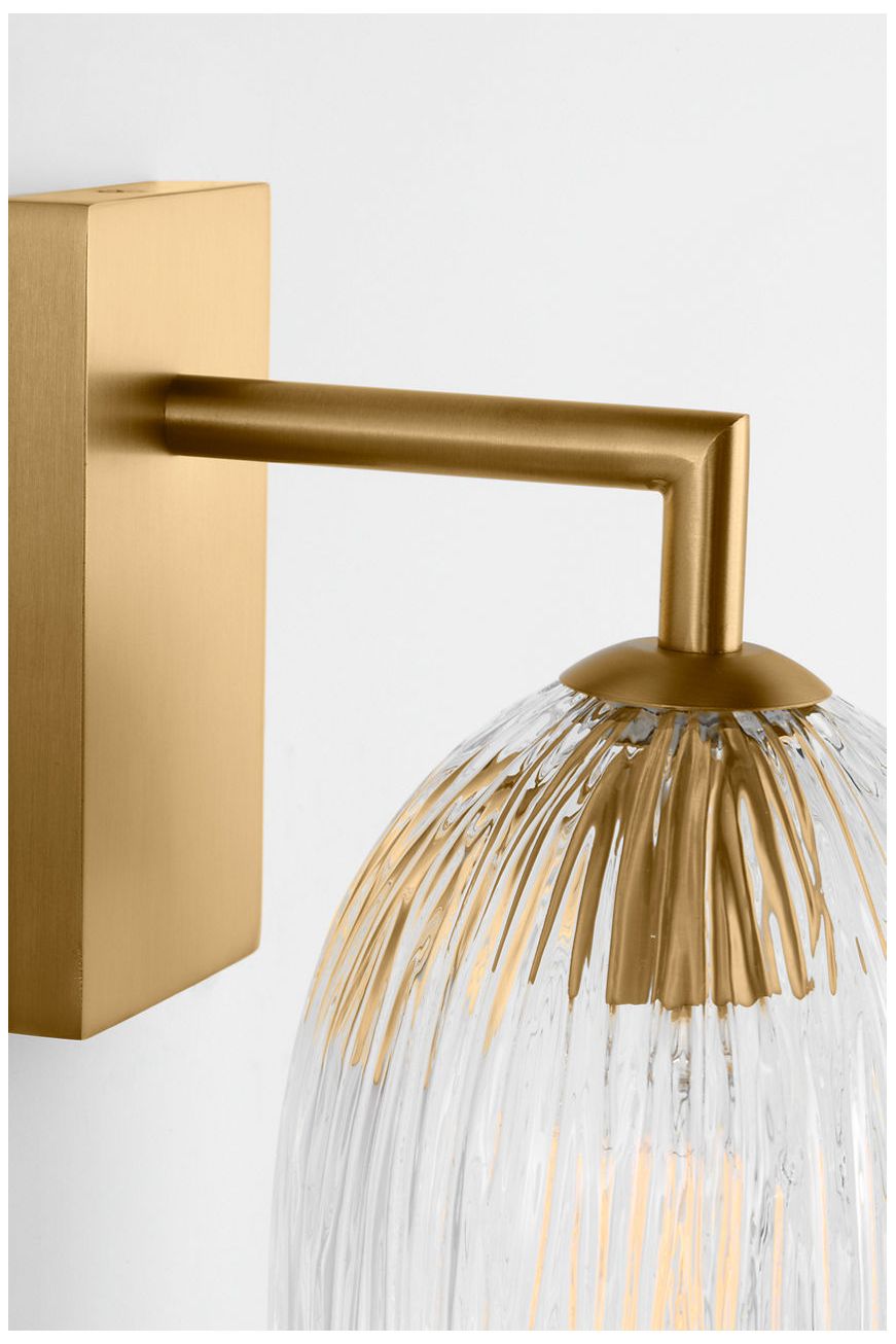 Image 3 Visual Comfort Studio Serafina 10 Sconce Burnished Brass B11 more views