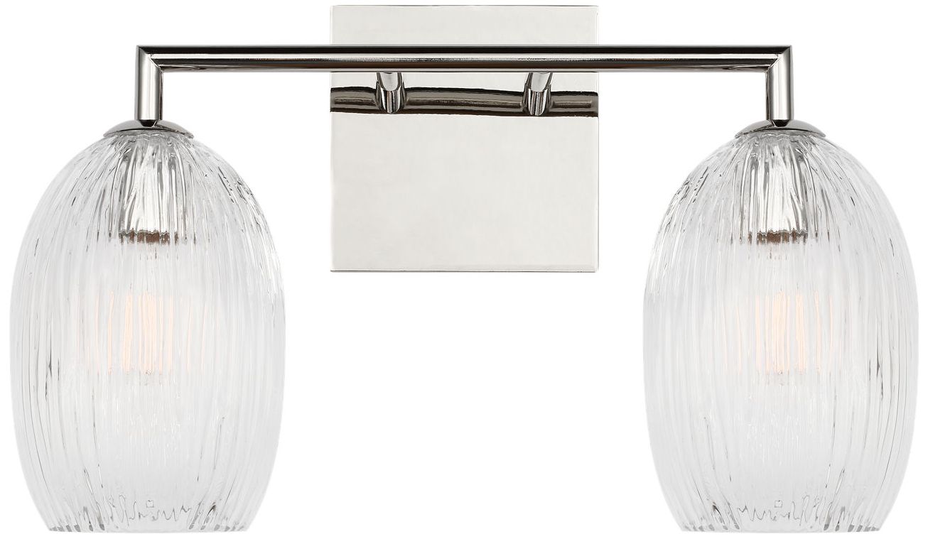 Image 4 Visual Comfort Studio Serafina 16 Bath Polished Nickel B11 more views