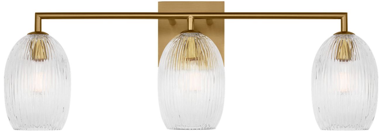 Image 4 Visual Comfort Studio Serafina 27 Bath Burnished Brass B11 more views