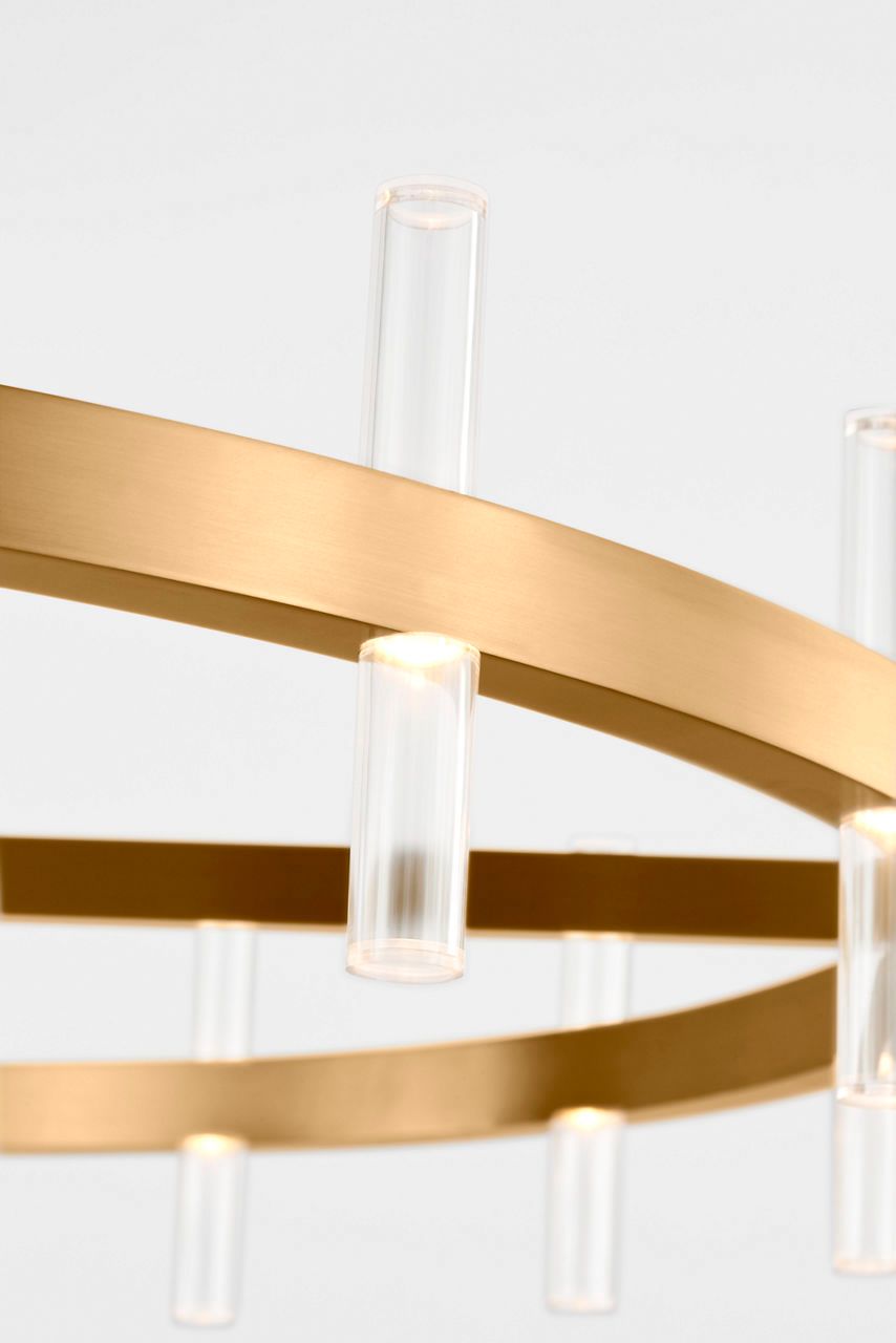 Image 2 Visual Comfort Studio Silas 36 Chandelier Burnished Brass LED more views