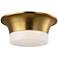 Visual Comfort Studio Sina Medium Flush Mount A19 14.75" Burnished Brass