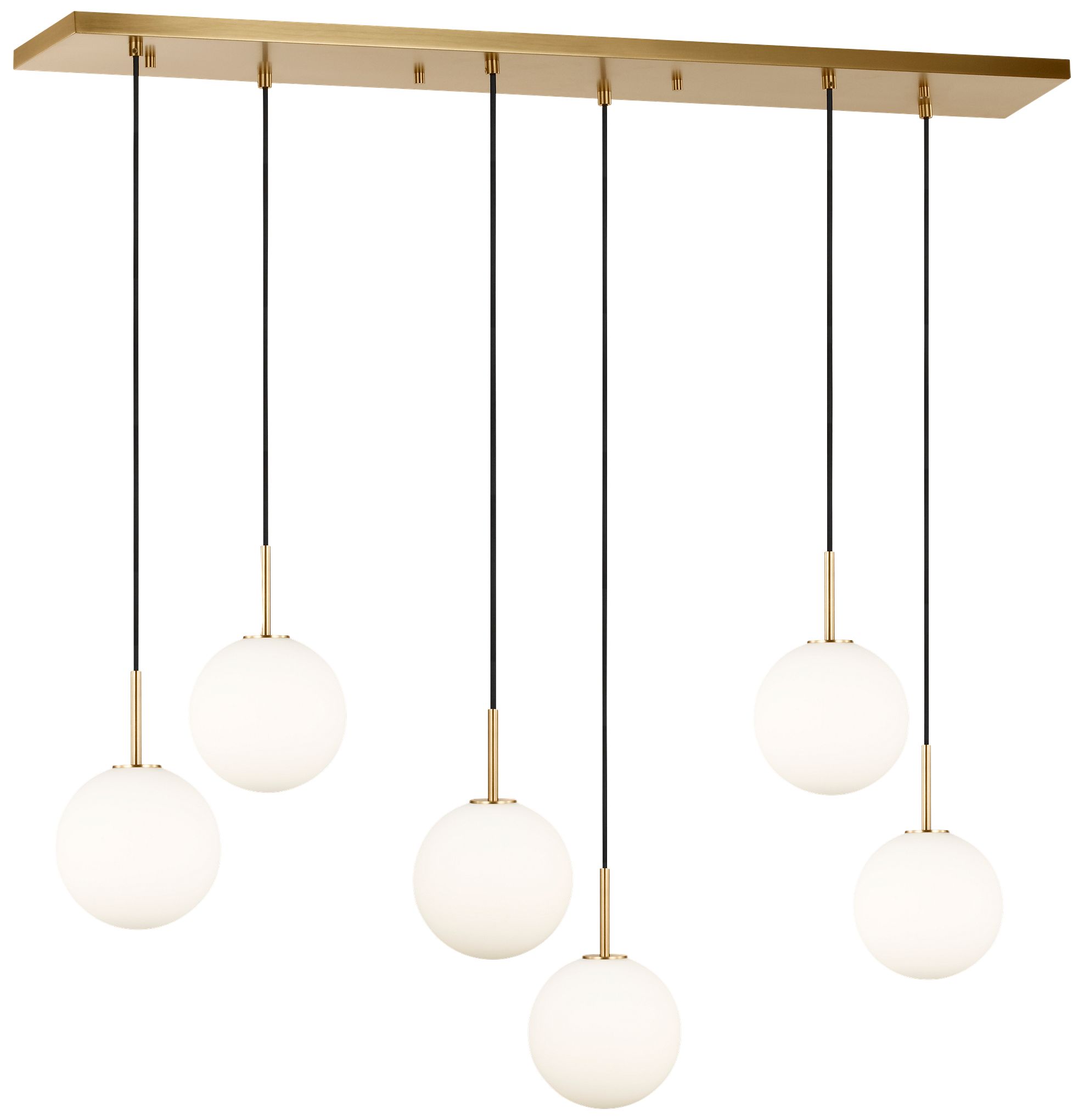 Visual Comfort Studio  Sorelle 48" Chandelier  Bi-Pin    Estate Brass