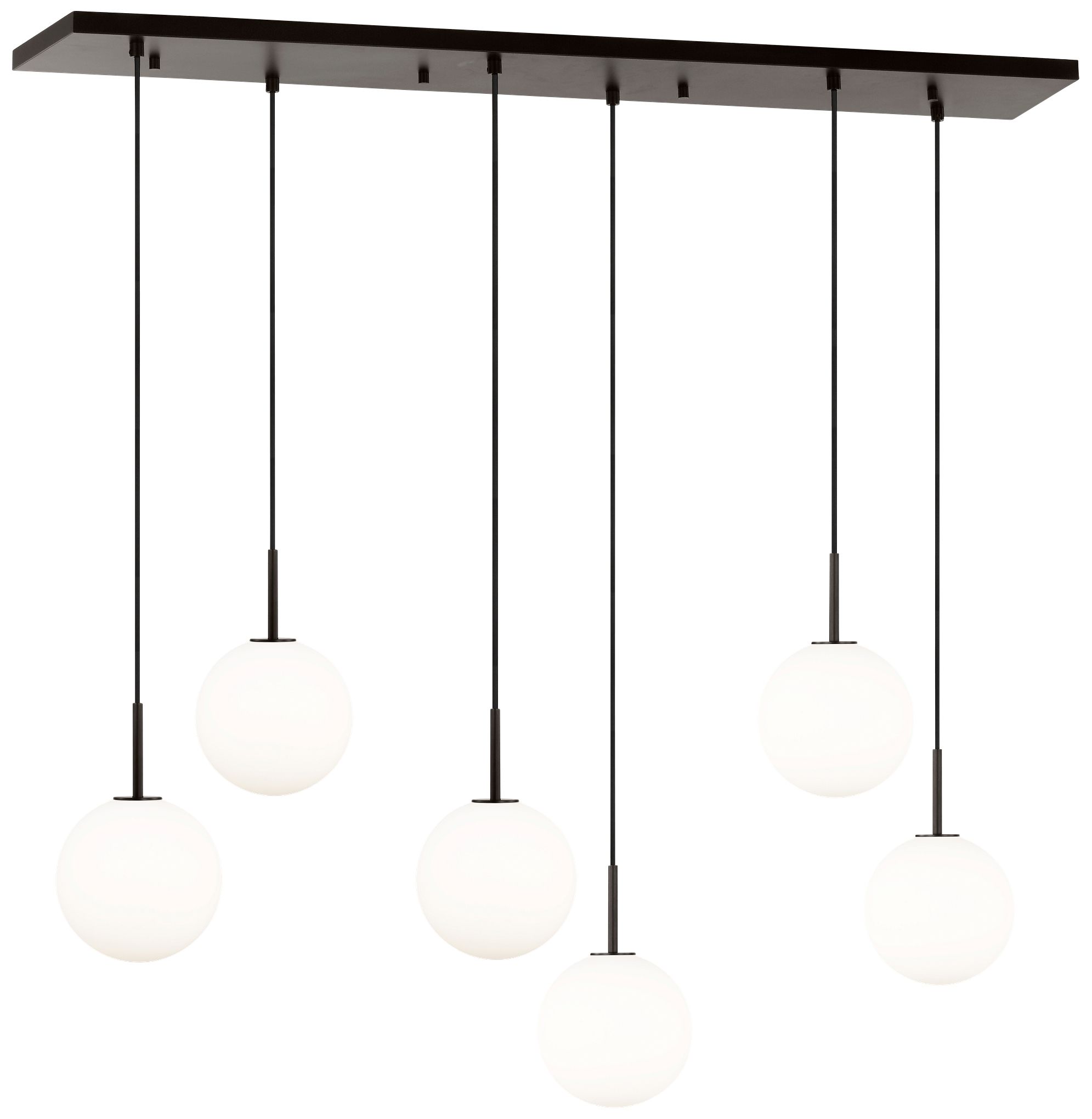 Visual Comfort Studio  Sorelle 48" Linear Chandelier  Bi-Pin    Aged Iron