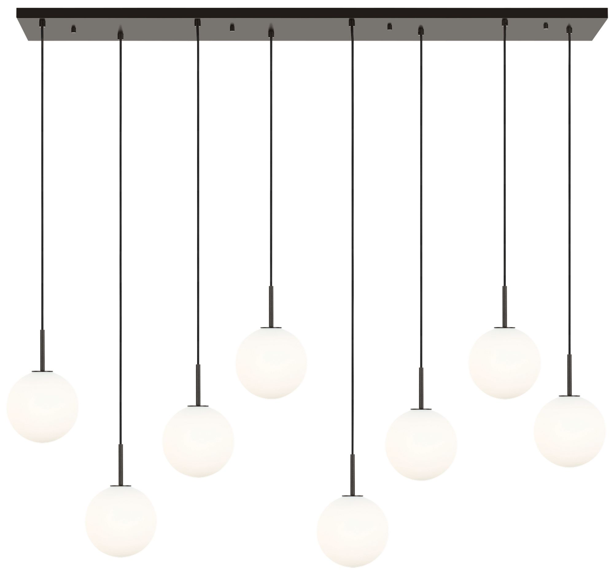 Image 2 Visual Comfort Studio  Sorelle 60" Linear Chandelier  Bi-Pin    Aged Iron more views