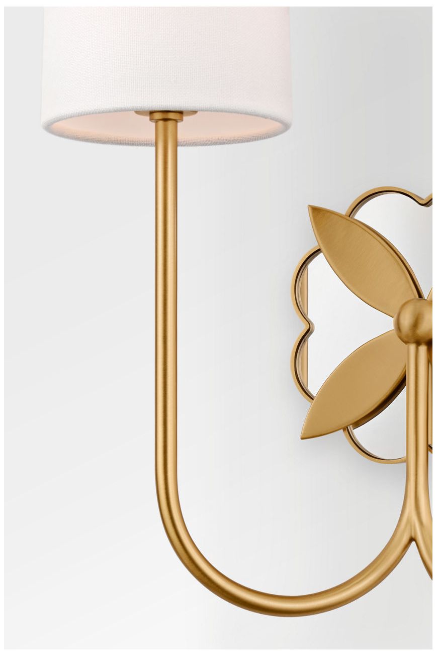 Image 2 Visual Comfort Studio Spencer 14 Double Sconce Burnished Brass B11 more views