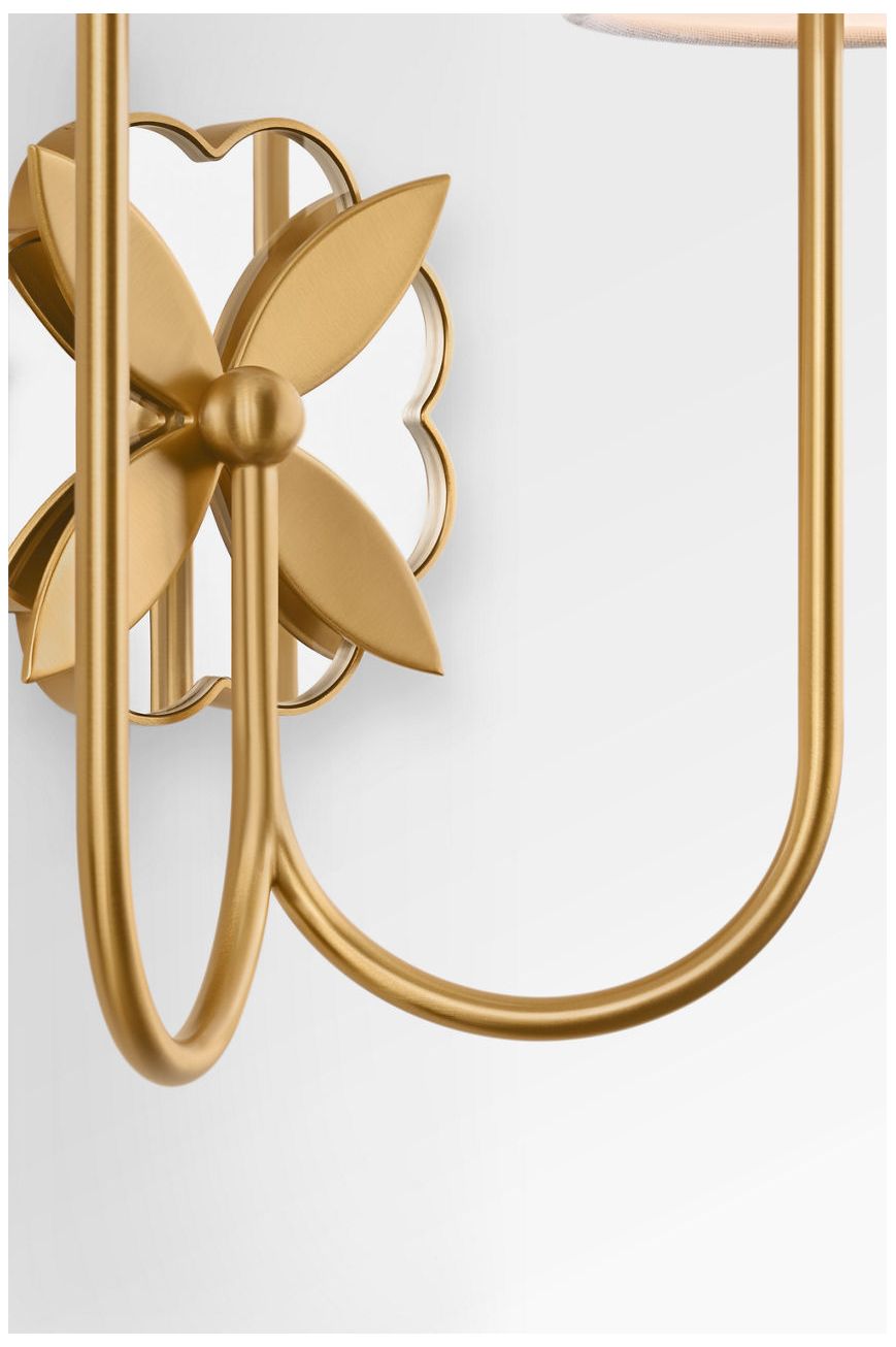 Image 3 Visual Comfort Studio Spencer 14 Double Sconce Burnished Brass B11 more views
