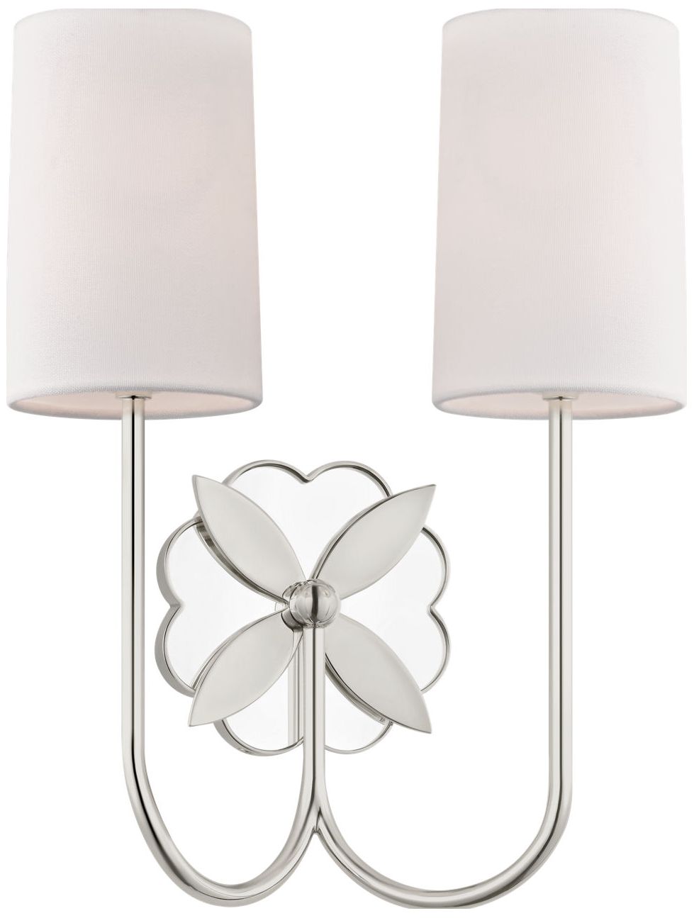 Visual Comfort Studio Spencer 14 Double Sconce Polished Nickel B11