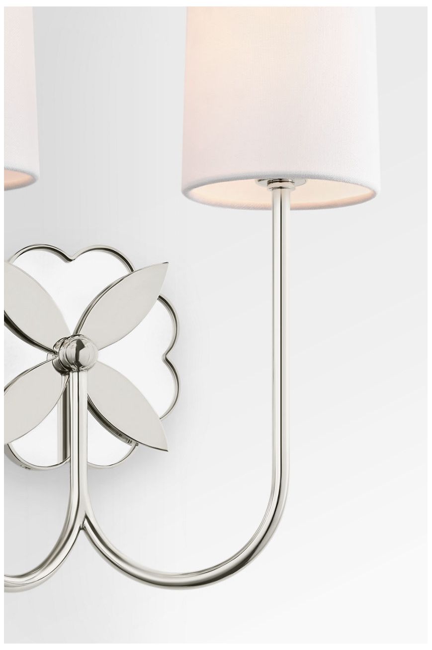 Image 3 Visual Comfort Studio Spencer 14 Double Sconce Polished Nickel B11 more views