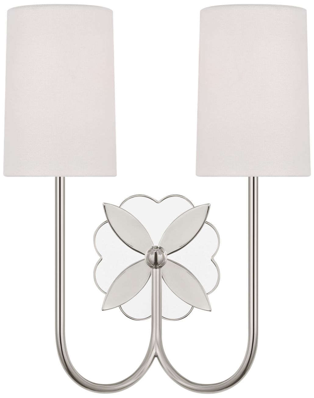 Image 4 Visual Comfort Studio Spencer 14 Double Sconce Polished Nickel B11 more views