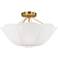 Visual Comfort Studio Stassi Medium Semi Flush A19 18.5" Burnished Brass