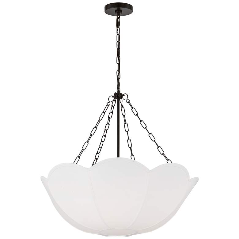 Image 1 Visual Comfort Studio Stassi Small Chandelier Torpedo 24" Aged Iron