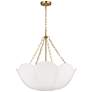 Visual Comfort Studio  Stassi Small Chandelier Torpedo 24" Burnished Brass