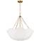 Visual Comfort Studio  Stassi Small Chandelier Torpedo 24" Burnished Brass