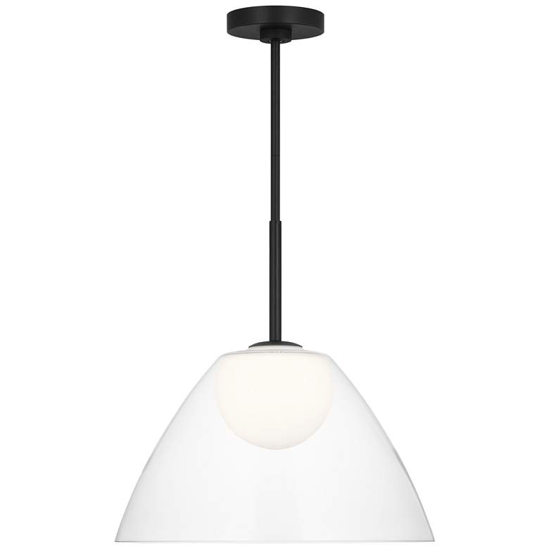 Image 1 Visual Comfort Studio Suma Medium Pendant Bi-Pin 16" Black