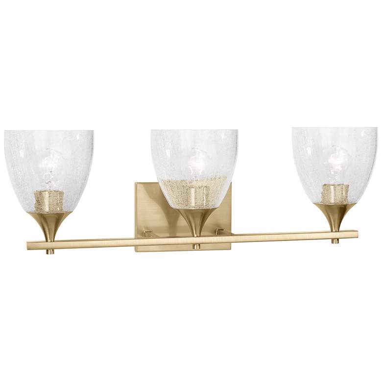 Image 1 Visual Comfort Studio Toffino 3 - Light Vanity A19 26" Satin Brass