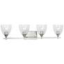 Visual Comfort Studio  Toffino 4 - Light Vanity  A19  36"  Brushed Nickel